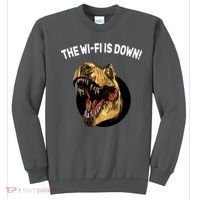 The Wifi Is Down Funny T-rex Sweatshirt thumb 0