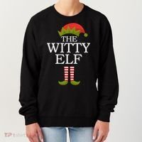 The Witty Elf Matching Christmas Women's Sweatshirt thumb 0