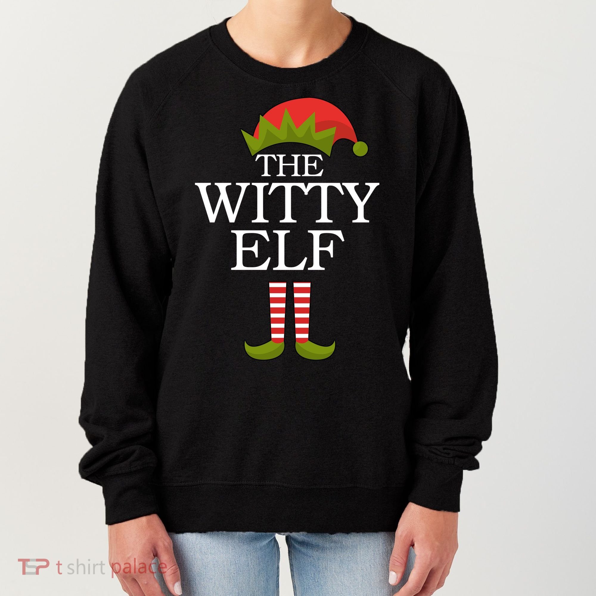 The Witty Elf Matching Christmas Women's Sweatshirt