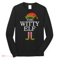 The Witty Elf Matching Christmas Long Sleeve Shirt thumb 0