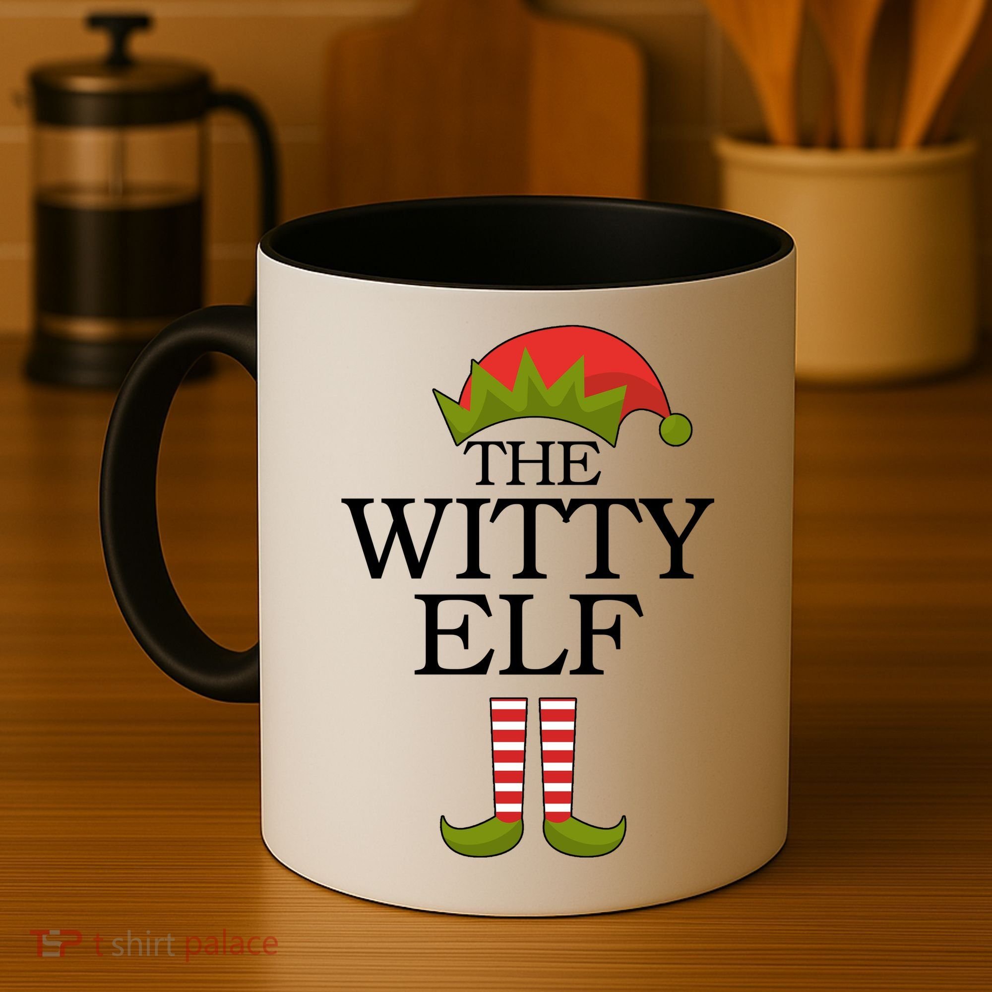 The Witty Elf Matching Christmas Coffee Mug