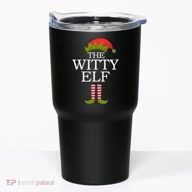 The Witty Elf Matching Christmas Tumbler