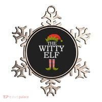 The Witty Elf Matching Christmas Ornament thumb 0