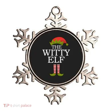 The Witty Elf Matching Christmas Ornament