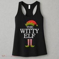 The Witty Elf Matching Christmas Women's Tank Top thumb 3