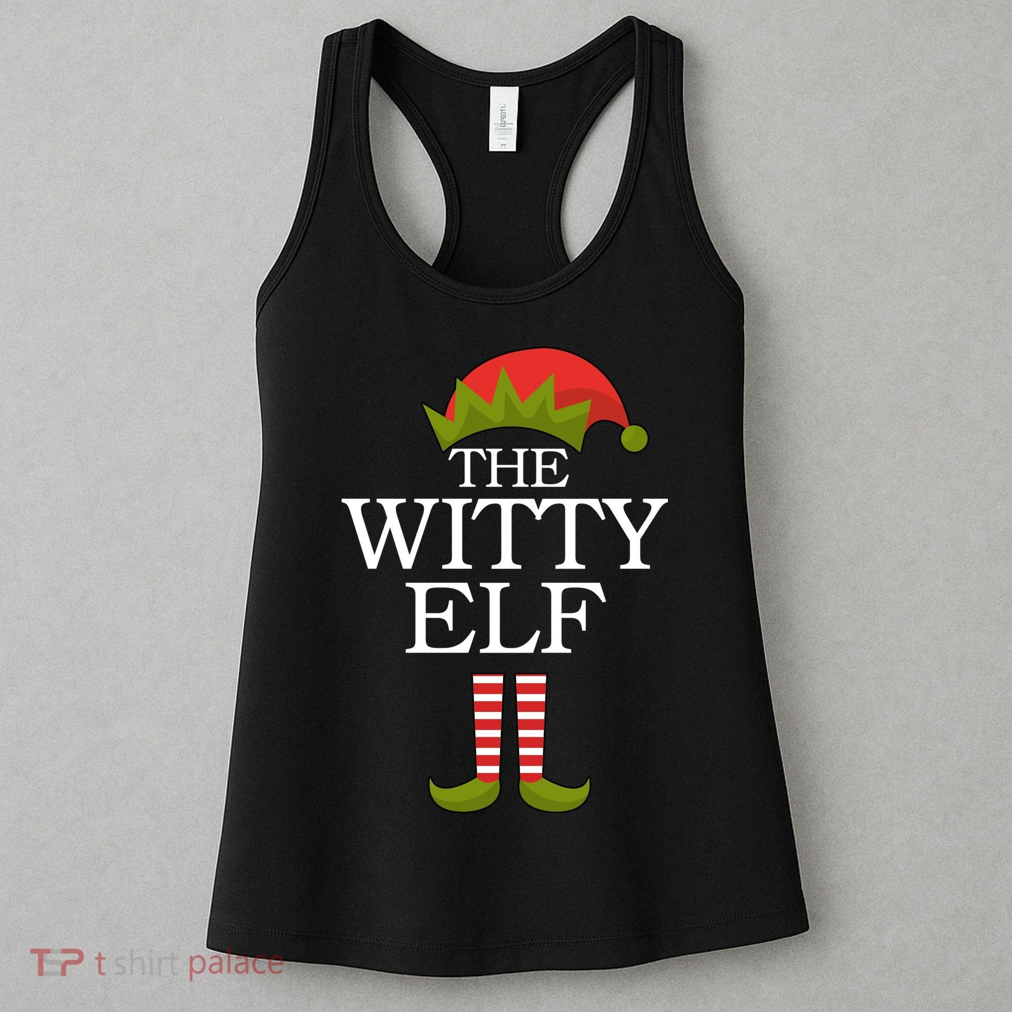 The Witty Elf Matching Christmas Women's Tank Top