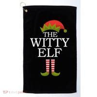 The Witty Elf Matching Christmas Golf Towel thumb 0