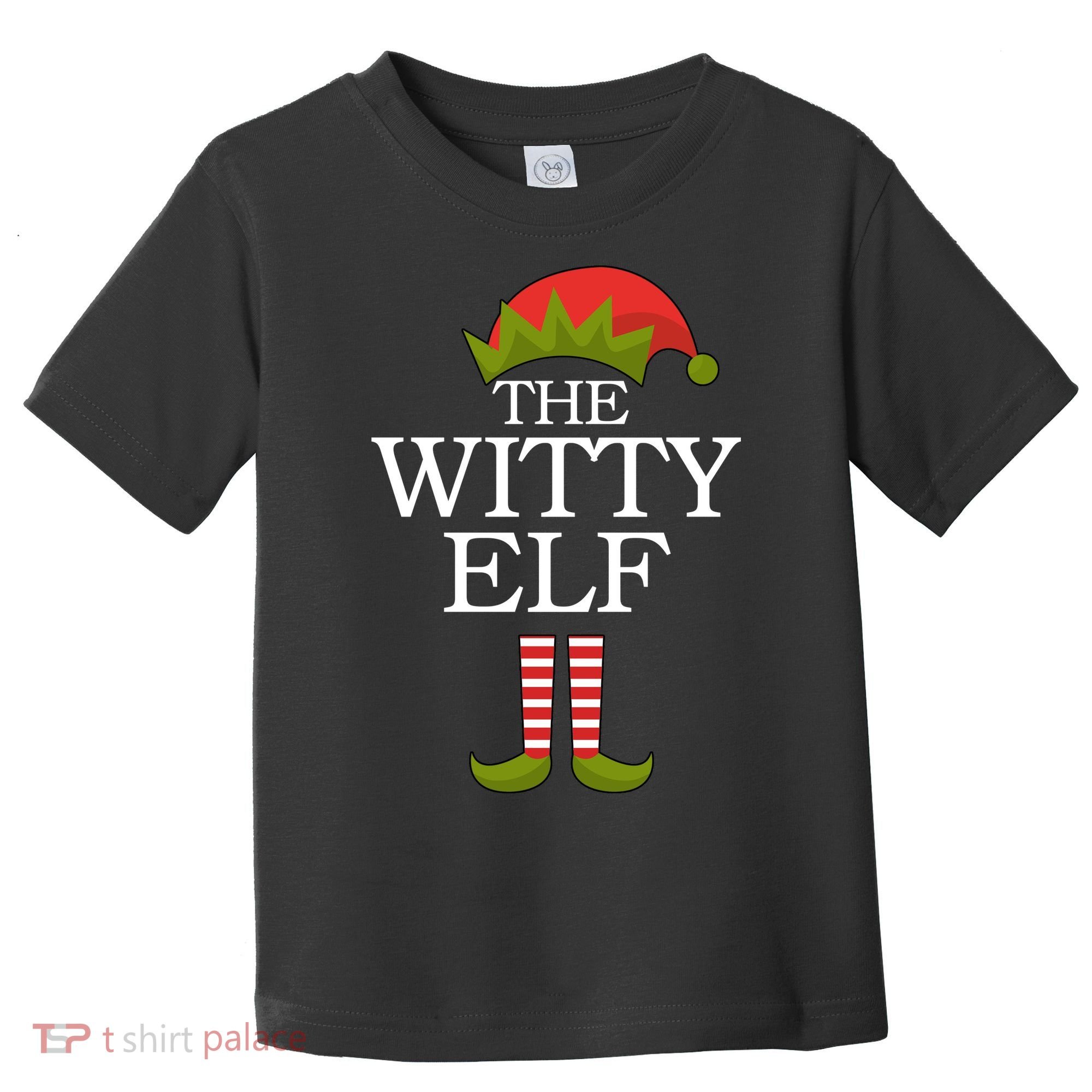 The Witty Elf Matching Christmas Toddler T-Shirt