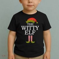 The Witty Elf Matching Christmas Toddler T-Shirt thumb 2