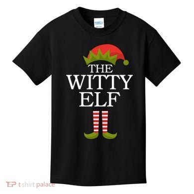The Witty Elf Matching Christmas Kids T-Shirt