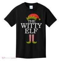 The Witty Elf Matching Christmas Kids T-Shirt thumb 0