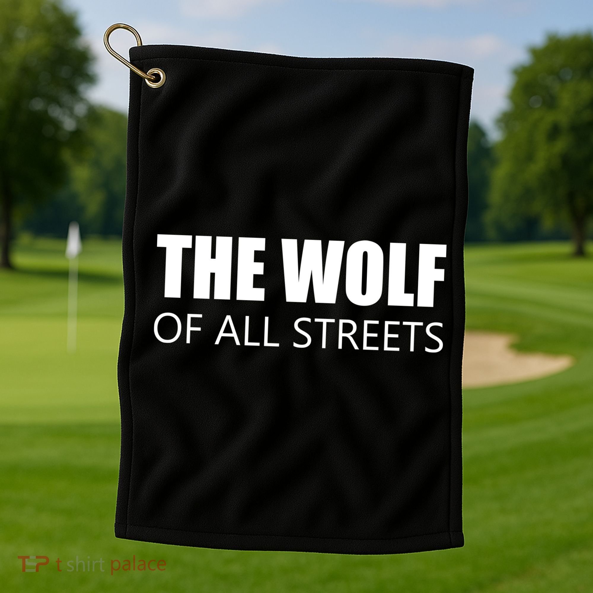 The Wolf of All Streets Golf Towel