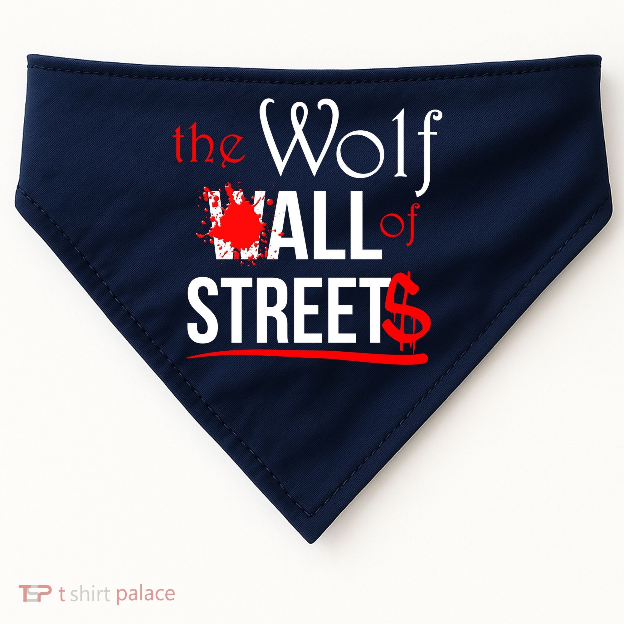 The Wolf of All Streets Wall Street USA-Made Doggie Bandana