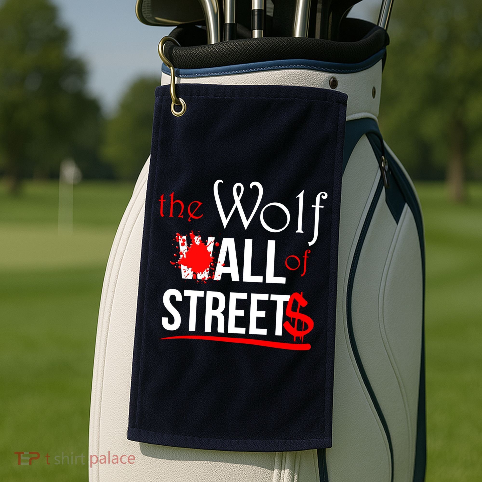 The Wolf of All Streets Wall Street Golf Towel