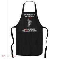 The World Is a Battlefield God is my Weapon Apron thumb 0