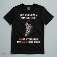 The World Is a Battlefield God is my Weapon T-Shirt thumb 5