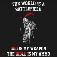 The World Is a Battlefield God is my Weapon T-Shirt thumb 7