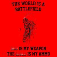 The World Is a Battlefield God is my Weapon Santa Hat thumb 1