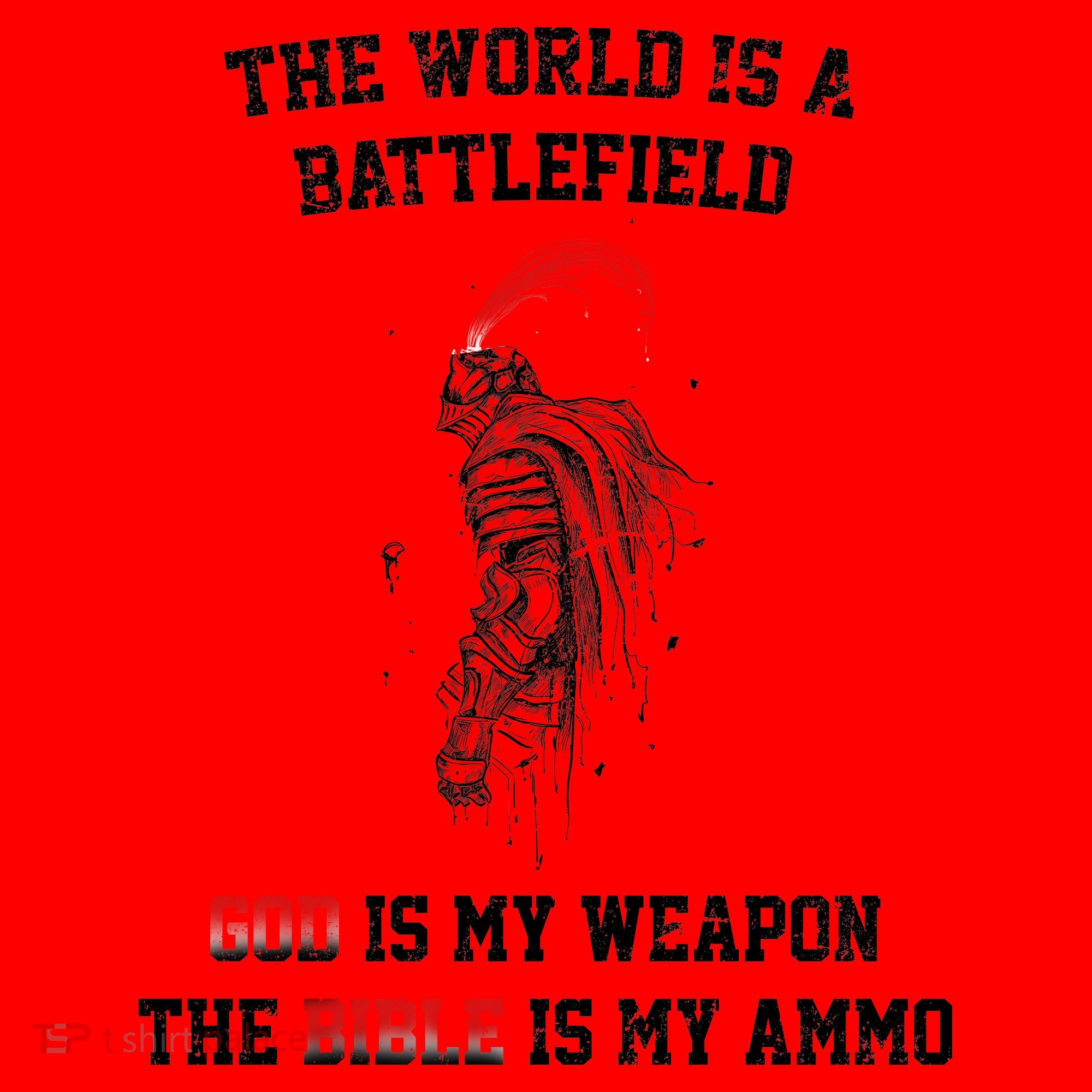 The World Is a Battlefield God is my Weapon Santa Hat