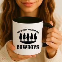 The World Needs More Cowboys Coffee Mug thumb 3
