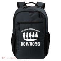 The World Needs More Cowboys Backpack thumb 0