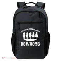 The World Needs More Cowboys Backpack thumb 0