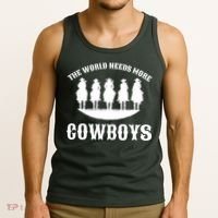 The World Needs More Cowboys Tank Top thumb 3