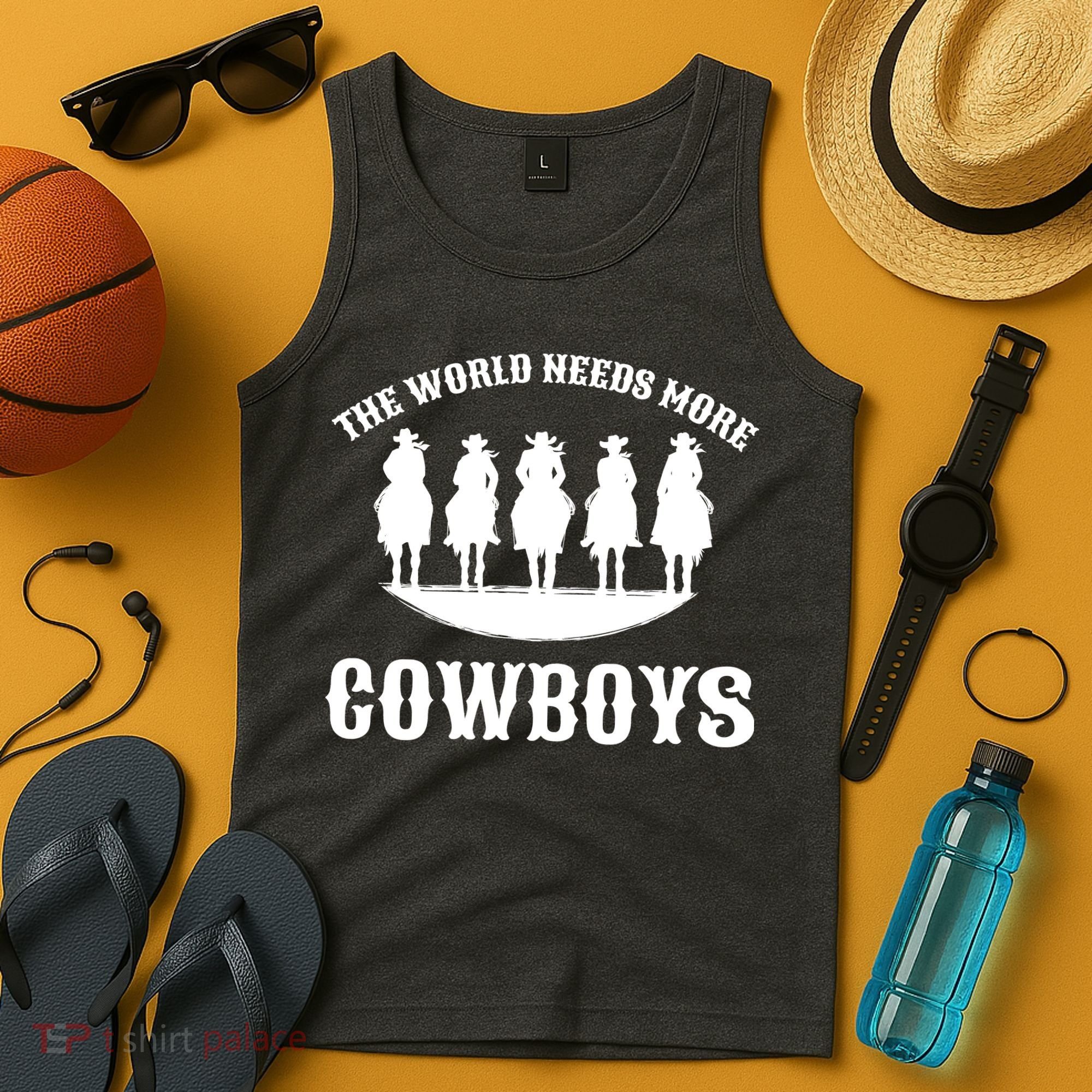 The World Needs More Cowboys Tank Top