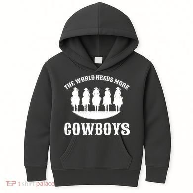 The World Needs More Cowboys Kids Hoodie