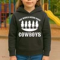 The World Needs More Cowboys Kids Hoodie thumb 3