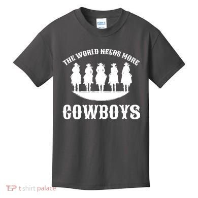 The World Needs More Cowboys Kids T-Shirt
