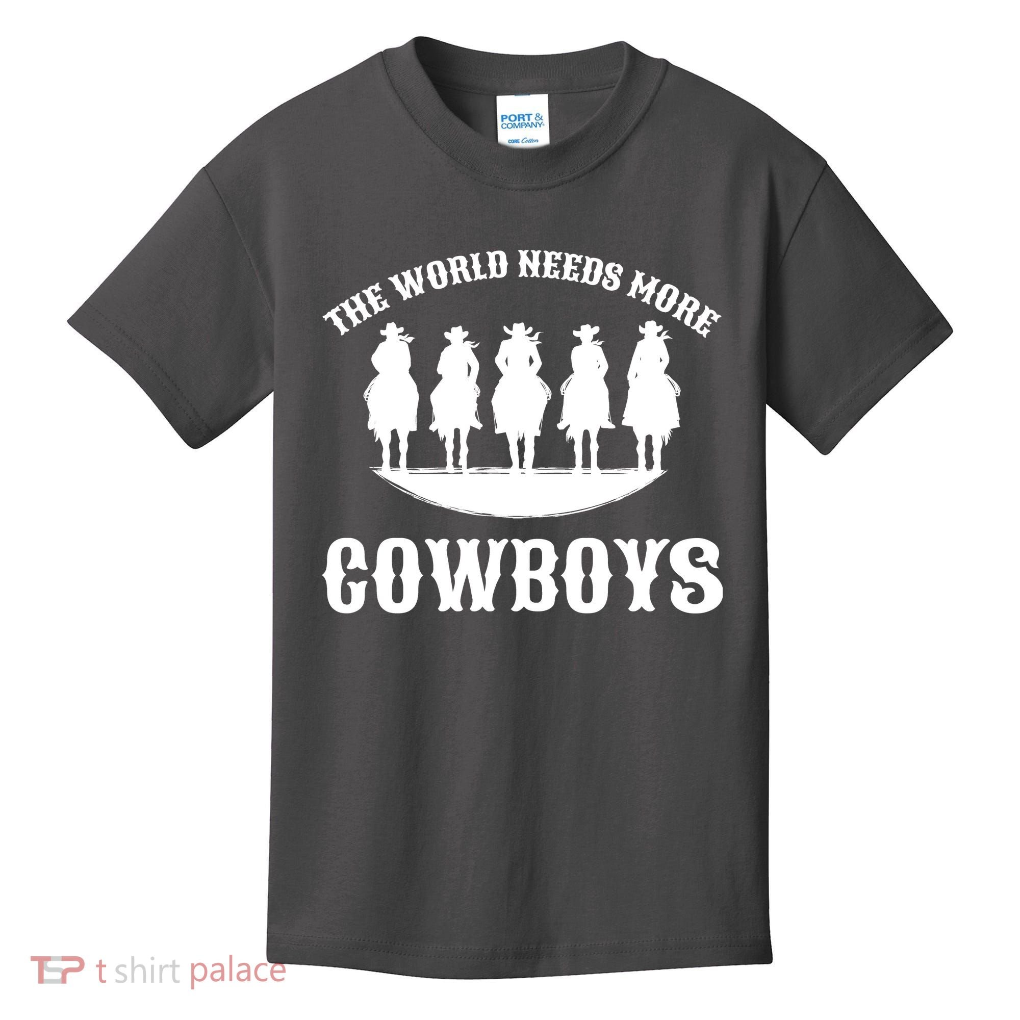 The World Needs More Cowboys Kids T-Shirt