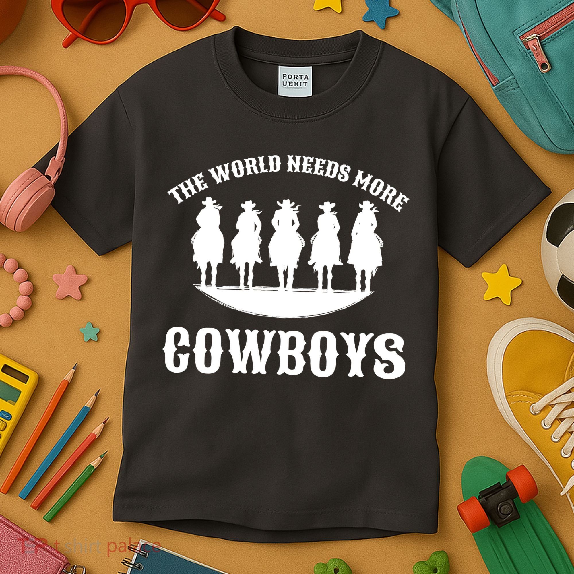 The World Needs More Cowboys Kids T-Shirt