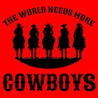The World Needs More Cowboys Santa Hat thumb 1