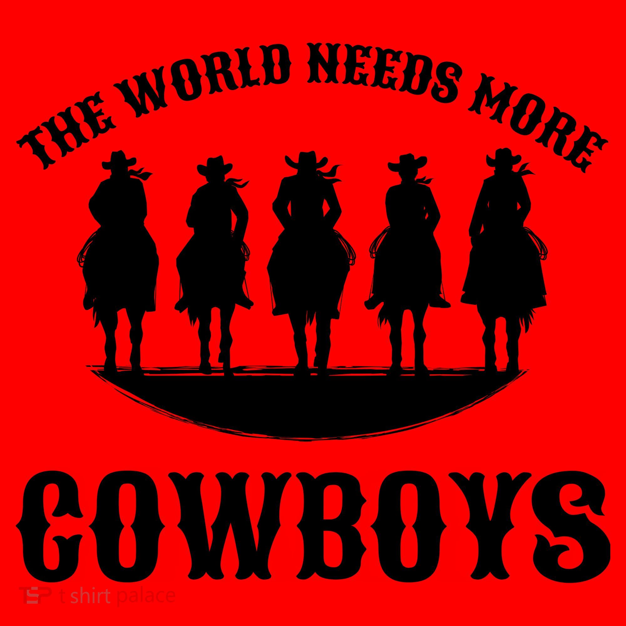 The World Needs More Cowboys Santa Hat