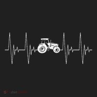 Tractor Heartbeat Ecg Agricultural Vehicle Beanie thumb 2