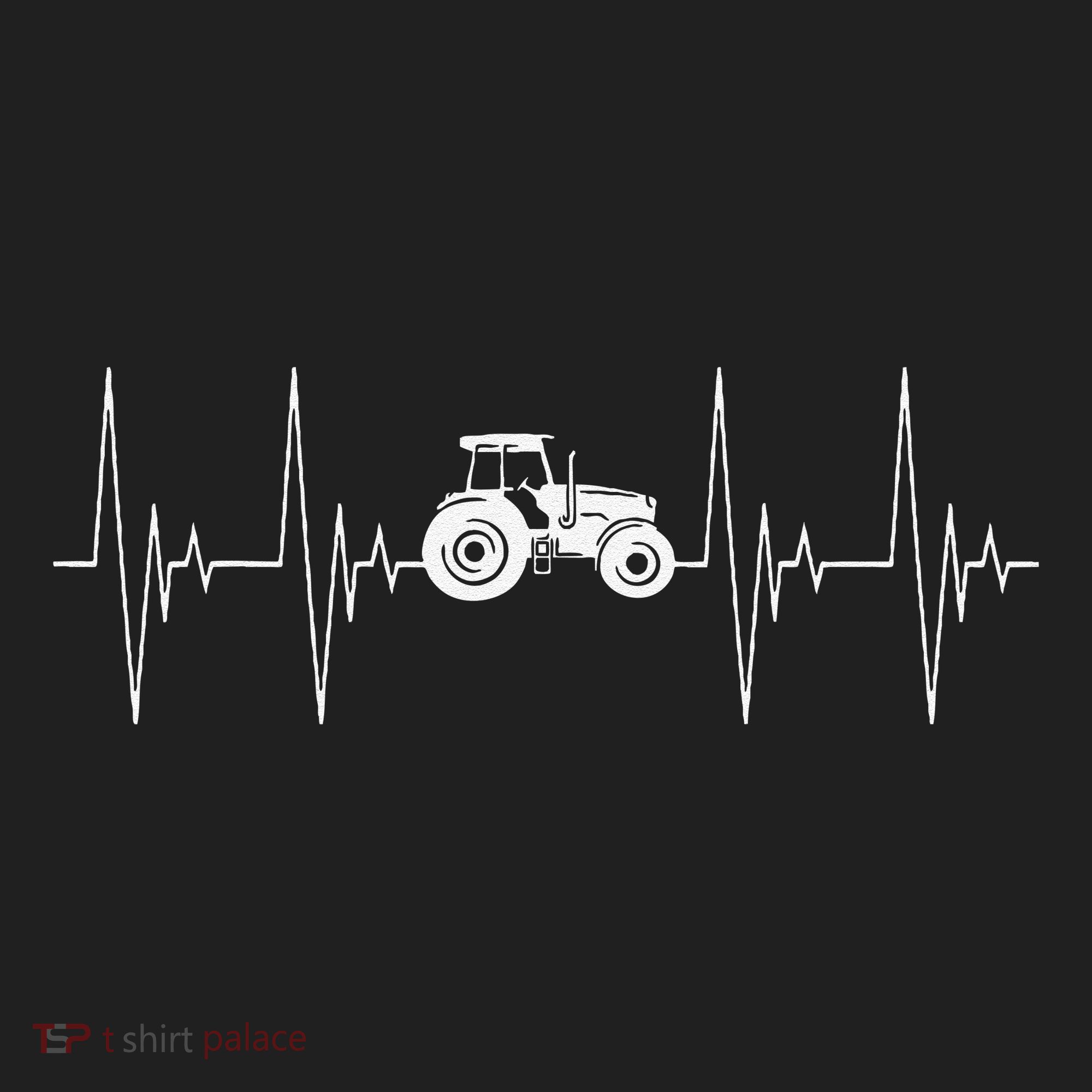 Tractor Heartbeat Ecg Agricultural Vehicle Beanie