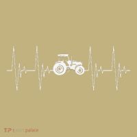 Tractor Heartbeat Ecg Agricultural Vehicle Hoodie thumb 2