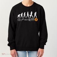 The Human Evolution Of Money Bitcoin Women's Sweatshirt thumb 0