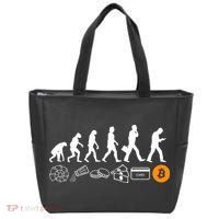 The Human Evolution Of Money Bitcoin Tote Bag thumb 0