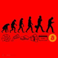 The Human Evolution Of Money Bitcoin Santa Hat thumb 1
