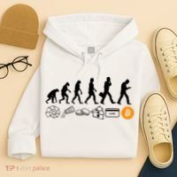 The Human Evolution Of Money Bitcoin Hoodie thumb 4