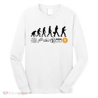 The Human Evolution Of Money Bitcoin Long Sleeve Shirt thumb 0