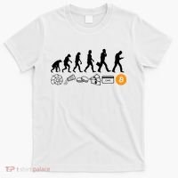 The Human Evolution Of Money Bitcoin T-Shirt thumb 0