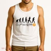 The Human Evolution Of Money Bitcoin Tank Top thumb 3