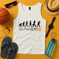 The Human Evolution Of Money Bitcoin Tank Top thumb 4