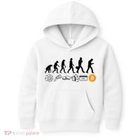 The Human Evolution Of Money Bitcoin Kids Hoodie thumb 0