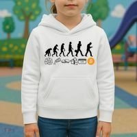 The Human Evolution Of Money Bitcoin Kids Hoodie thumb 3