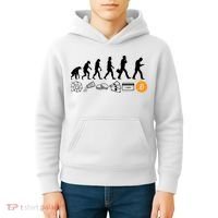 The Human Evolution Of Money Bitcoin Kids Hoodie thumb 4