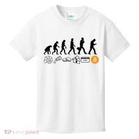 The Human Evolution Of Money Bitcoin Kids T-Shirt thumb 0